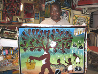 Mohamed Wasia Charinda at his studio, 2007