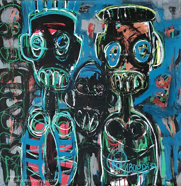 untitled #4 by Aboudia Abdoulaye Diarrassouba (2018)