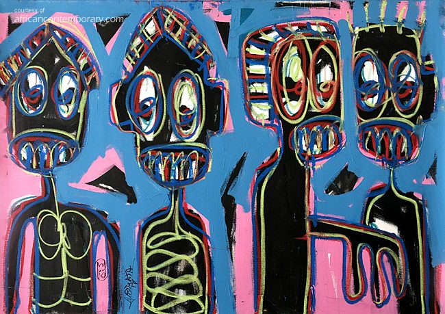 untitled #3 by Aboudia Abdoulaye Diarrassouba (2017)