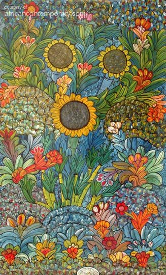 Jungle by David Herekia Mzuguno - oil on canvas | 80 cm x 130 cm