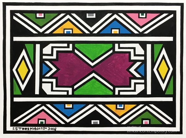 untitled IV by Esther Mahlangu (2016)