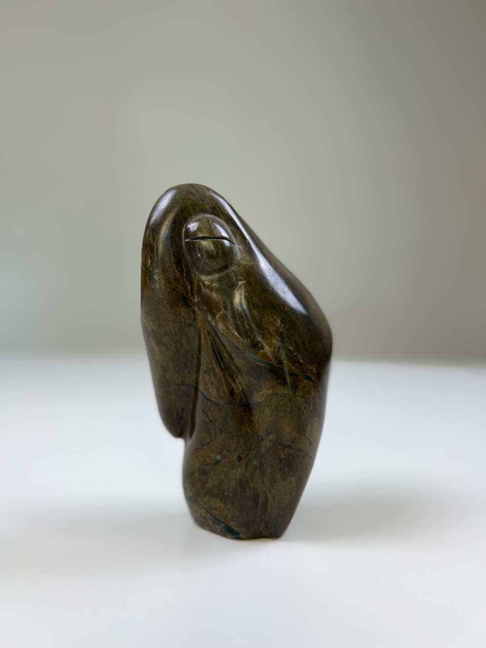 Fanizani Akuda ’Quiet Reflection’ 2006 - brown serpentine stone