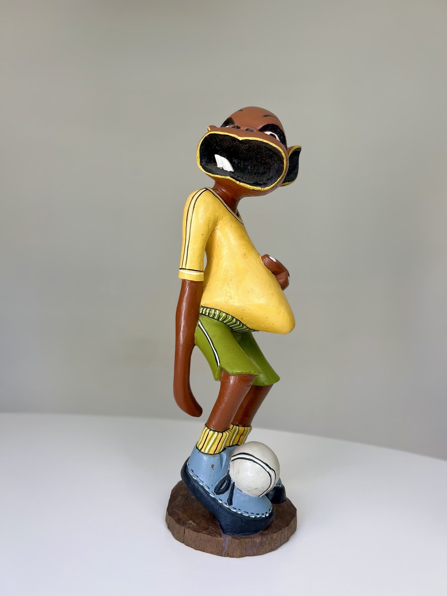 Footballer Shetani II by George Lilanga di Nyama (1999)