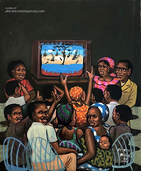 Guerre du Golfe by Peintre Moke (1991) - oil on canvas | 73 cm x 60 cm