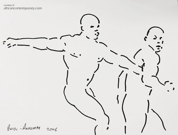 Track 27 by Owusu-Ankomah - Ankomah 'Track 27' 2006 - marker on paper | 25 cm x 32 cm