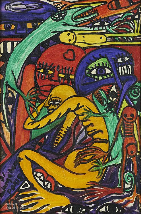 untitled, Paris by Valente Malangatana Ngwenya (1971)