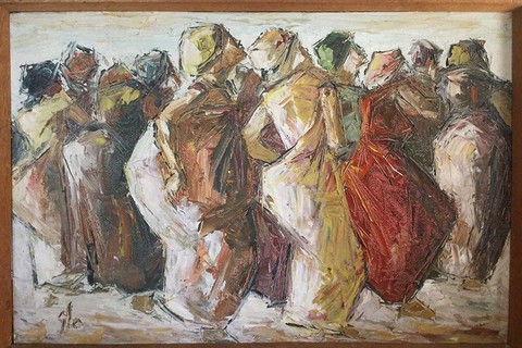 Ablade Glover 'Untitled (Dance Scene)' 1970
