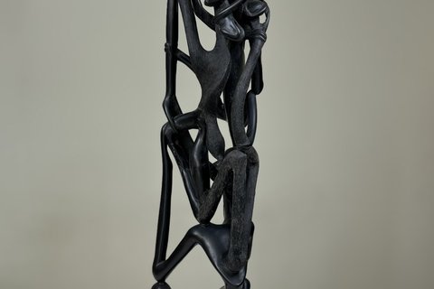 Abunuas Anangangola 'Spirits Entwined' circa 1980 - blackwood | 54 cm (21.3 in)