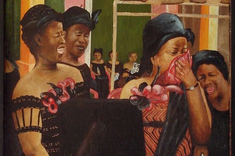 Almighty God 'Women Crying At A Funeral, Adum Kumasi Ghana'