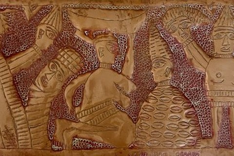 Asiru Olatunde 'Untitled (River Procession)' circa 1970