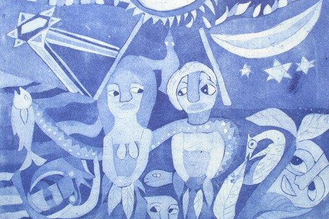 Damian Msagula 'Untitled' - etching on paper | 34 cm x 44 cm
