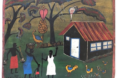 E.S. Tingatinga 'Village' early 70's