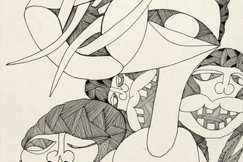 Ernesto Shikhani 'untitled #2' 1970 - indian ink on paper | 43 cm x 30 cm