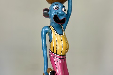 George Lilanga 'Blue Shetani with Bowl' 2001