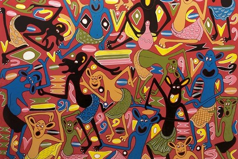 George Lilanga 'Mazungumzo Ya Vijama Katika Maisha Ya Kila Siku' 1996