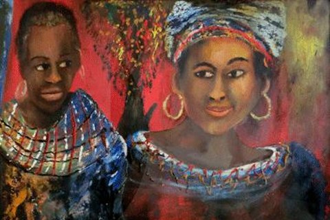 Jak Katarikawe 'Untitled (Mother and Daughter)'