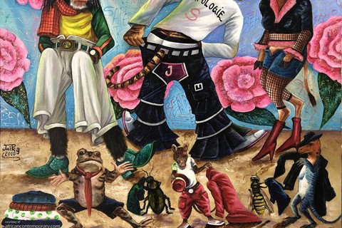 JP Mika 'La Sapologie' 2010 - acrylics on canvas | 50 cm x 60 cm