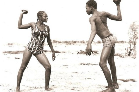 Malick Sidibé 'Combat des amis' 1976
