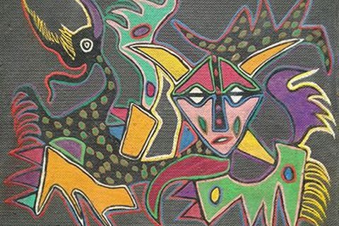 Marcel Gotène 'Bird and Mask'