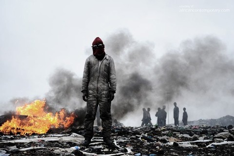 Mario Macilau 'Life goes on (man in flames)' 2009 - C-print (edition of 6) | 66 cm x 100 cm