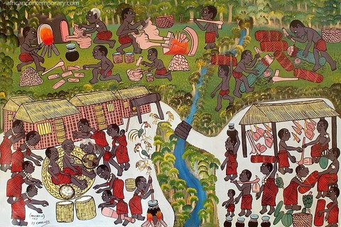 Mohamed Charinda 'Village river' 2007
