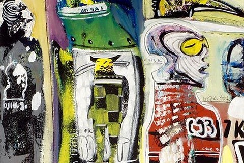 Soly Cissé 'untitled' 2011 - mixed media on canvas | 80 cm x 60 cm