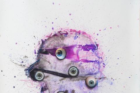 Steve Bandoma 'Trauttylz (Alien series)' 2014 - mixed media and collage on paper | 140 cm x 100 cm