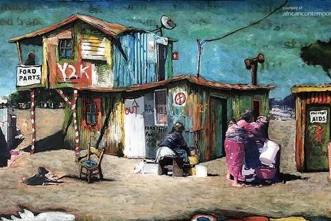 Willie Bester 'Untitled (Township Scene)' 2000